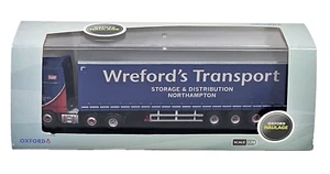 Oxford 76DXF002 DAF XF Euro 6 lado de cortina Wrefords escala 1:76 caja diecast - Imagen 1 de 10