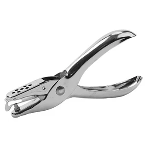 Compact Single Hole Punch Pliers Metal Handheld Paper Punch for DIY Projects - Foto 1 di 36