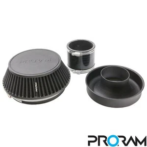 Proram Universal Intake Cone Air Filter -Trumpet & Silicone Hose - 90mm Neck OD - Picture 1 of 6