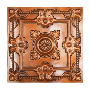 Faux tin ceiling tile stores art decor wall panel PL29 Archaic copper 10pcs/lot - Picture 1 of 21