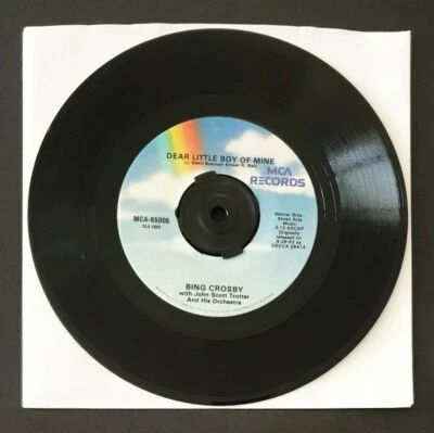 BING CROSBY - 'Dear Little Boy Of Mine' 7" Vinyl Single Record 45rpm - Image 1 of 4