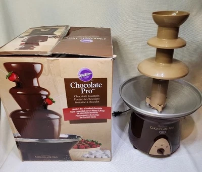 Beautiful Wilton In Box Chocolate Pro Three Tier Chocolate Fondue Fountain 4 lb - Image 1 of 4