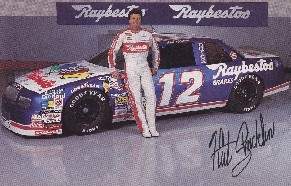 Tarjeta postal de Hut Stricklin 1991-Bobby Allison Racing Raybestos Buick 9" X 6" Foto 1 de 1