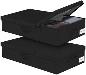 Under Bed Storage, Large Underbed Storage Containers with Lids, dorm storage ... - Picture 1 of 8