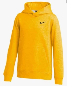 Sudadera con Capucha Nike Hombre O Mujer Club Polar-Amarillo Brillante/Dorado-Talla Mediana-NUEVA - Imagen 1 de 7