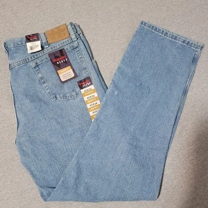 Wrangler Blues Jeans Men's 40x34 Relaxed Fit Blue Denim Bootcut - Picture 1 of 13