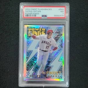 2022 Topps Finest Flashbacks Shohei Ohtani Power Kings Refractor PSA 7 #PK6  - Picture 1 of 14