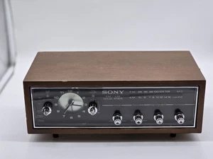 Vintage Sony Am Fm Clock Radio Works BFC-55W Fast Free Shipping - Picture 1 of 11