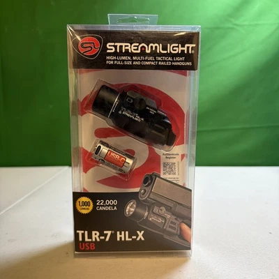 Luz para pistola Streamlight TLR-7 HL-X USB - 1000 lúmenes. LED, Negro Anodizado (Nuevo) Foto 1 de 2
