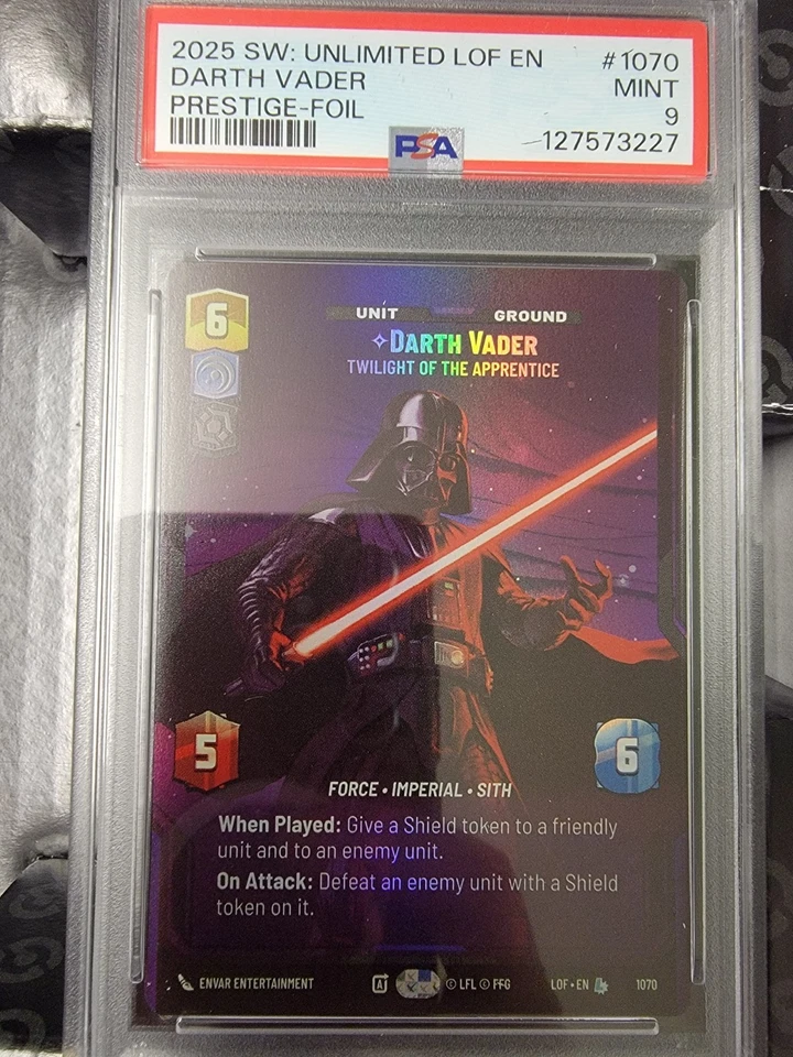 Star Wars Unlimited Darth Vader Twilight Of The Apprentice 1070 Psa 9 - Image 1 of 1