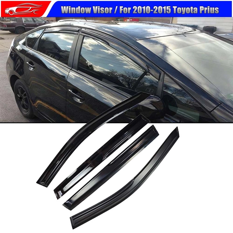 Nuevo para Toyota Prius XW30 2010-2015 ondulado estilo M viseras de ventana protectores de lluvia Foto 1 de 4