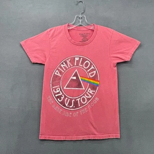 Pink Floyd T-Shirt Unisex XS Pink 1973 US Tour The Dark Side Of The Moon Graphic - Picture 1 of 5
