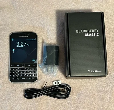 BlackBerry Classic q20 GSM Unlocked 4G LTE (Black) QWERY Smartphone- Open Box - Image 1 of 4