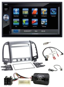 Blaupunkt 2DIN Bluetooth TMC USB Lenkrad SD Navigation für Hyundai Santa Fe 4 Sc - Picture 1 of 10
