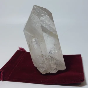 Großer Arkansas Quarz Kristall Spitze 12 Unzen natürlicher klarer abgeschlossener Heilstein - Bild 1 von 16