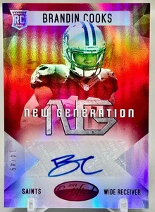 2014 Panini Certified Brandin Cooks New Generation Auto Mirror Red /49 - Picture 1 of 2