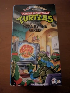 Teenage Mutant Ninja Turtles "Pizza By The Shred" VHS f.h.e. 90s Cartoon - Picture 1 of 3