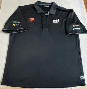 Unit V8 NTI Supercars Black Polo Shirt 2XL Free Postage - Picture 1 of 8