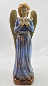 VTG Ceramic 12" Angel Of Peace Statue Figurine With Dove Of Peace - Picture 1 of 5
