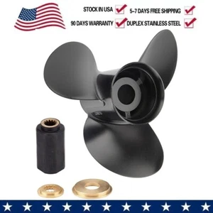13 1/4x17 Aluminum Boat Propeller Fit for BRP,Johnson,Evinrude, 40-140HP,13Tooth - Bild 1 von 7