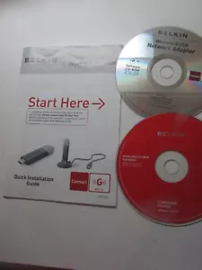 Belkin-G Wireless Router/Installation Software, Manual, Network Adapter CD Only - Picture 1 of 4