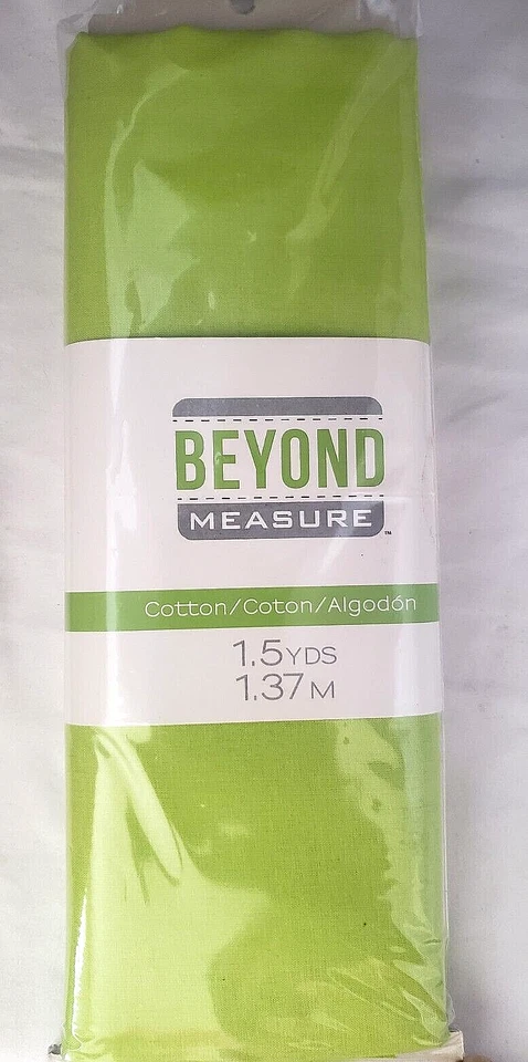 BEYOND MEASURE 100% Cotton Fabric 1.5 yds - 54" x 44" - ALOHA GREEN - Image 1 of 1