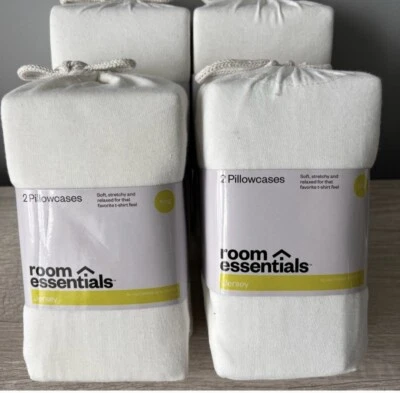 4件装-房间必需品汗布柔软特大号枕套 — 第 1/4 张图片