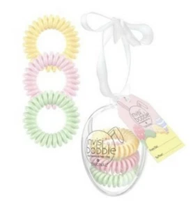 Lot of 6 eggs Invisibobble Traceless Hair Ring pale shades pink , yellow green - Picture 1 of 1