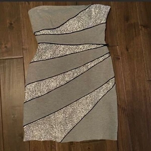 Robert Rodriguez Pailletten Reißverschluss Minikleid 4 Neu mit Etikett ($ 475 Einzelhandel) - Bild 1 von 6