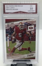 2021 Panini Chronicles Trey Lance 49ers Prestige Rookie Card #204 Gem Mint 10!