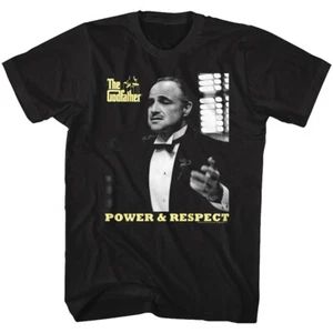 Camiseta para hombre Don Corleone Power & Respect con logotipo de la película El Padrino - Imagen 1 de 5