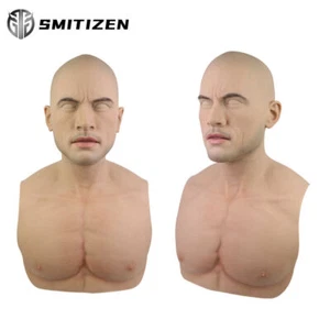 SMITIZEN Disfraz de Silicona Realista Johnson Máscara Humana Adulto Realista Hombres - Imagen 1 de 15