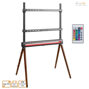 Design 4-Bein Tv-Stativ Ambiente Illuminazione - Supporto Fino 70'' Zoll - 40 KG - Bild 1 von 8