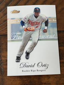 2007 Finest Rookie Finest Moments #DO David Ortiz TWINS! KF1