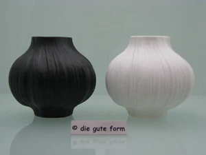 Porcelana ROSENTHAL -- Arte quirúrgico bisquit plisado - -- 2x diseño de jarrón M. FREYER -- - - Imagen 1 de 7