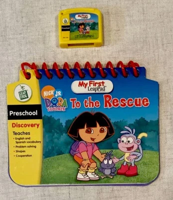 Leap Frog My First LeapPad Dora the Explorer To the Rescue Book & Cartridge - Image 1 of 4