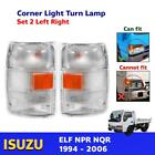 Lh+Rh Corner Lights Turn Lamp Fit For Isuzu Elf N-Series Npr Nqr Truck 1995-2006