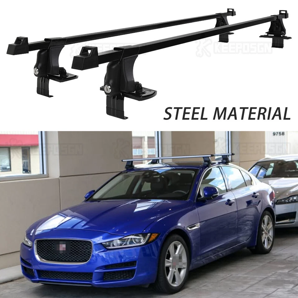 Portaequipajes de acero para Jaguar XE XF XJ8 54" barra transversal portaequipajes Foto 1 de 4