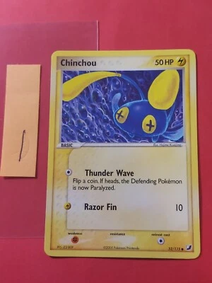 2005 Pokemon EX Unseen Forces #52 Chinchou, C, NF/H, cd1 - Image 1 of 2