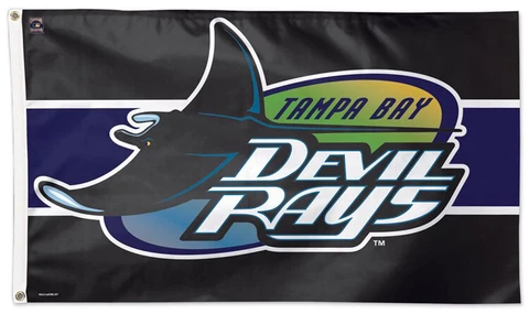 TAMPA BAY DEVIL RAYS Official MLB Cooperstown Retro Team 3'x5' FLAG by Wincraft Cover