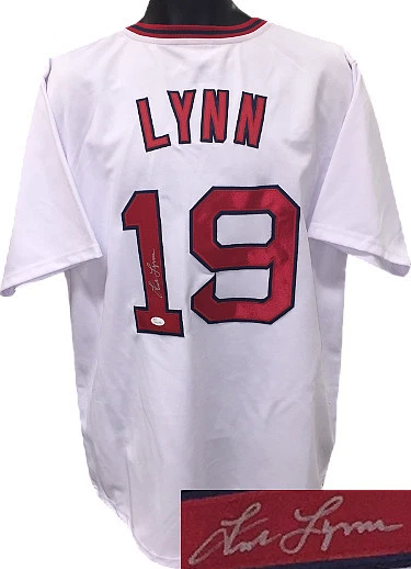 Fred Lynn signed White TB Custom Stitched Baseball Jersey XL- JSA Hologram - Image 1 of 1