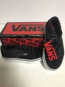 Van Kress C Children Kids Boys Girls Shoes Authentic Black Sneakers - Picture 1 of 5