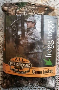 Frogg Toggs All Purpose Camo Jacket Real Tree Waterproof Wind Resistant M / L - Picture 1 of 3