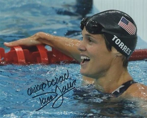 DARA TORRES SIGNED AUTOGRAPH OLYMPICS SWIMMING GOLD 8X10 PHOTO #3 - Picture 1 of 1