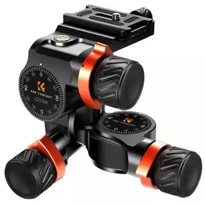 K&F Concept 3-Wege Zahnkopf Astrofotografie Stativkopf Aluminium 1/4" 360... - Bild 1 von 6