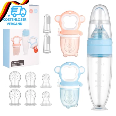 BESUCHE DEN LEADSTAR-STORE LEADSTAR Fruchtsauger Baby, 11 Stück Silikon Fruchtschnuller Obstsauger Schnulle