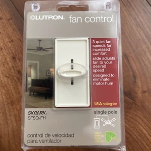 Lutron Fan Control 3 speed for Ceiling Fans Light Almond Skylark #SFSQ-FH - Picture 1 of 7