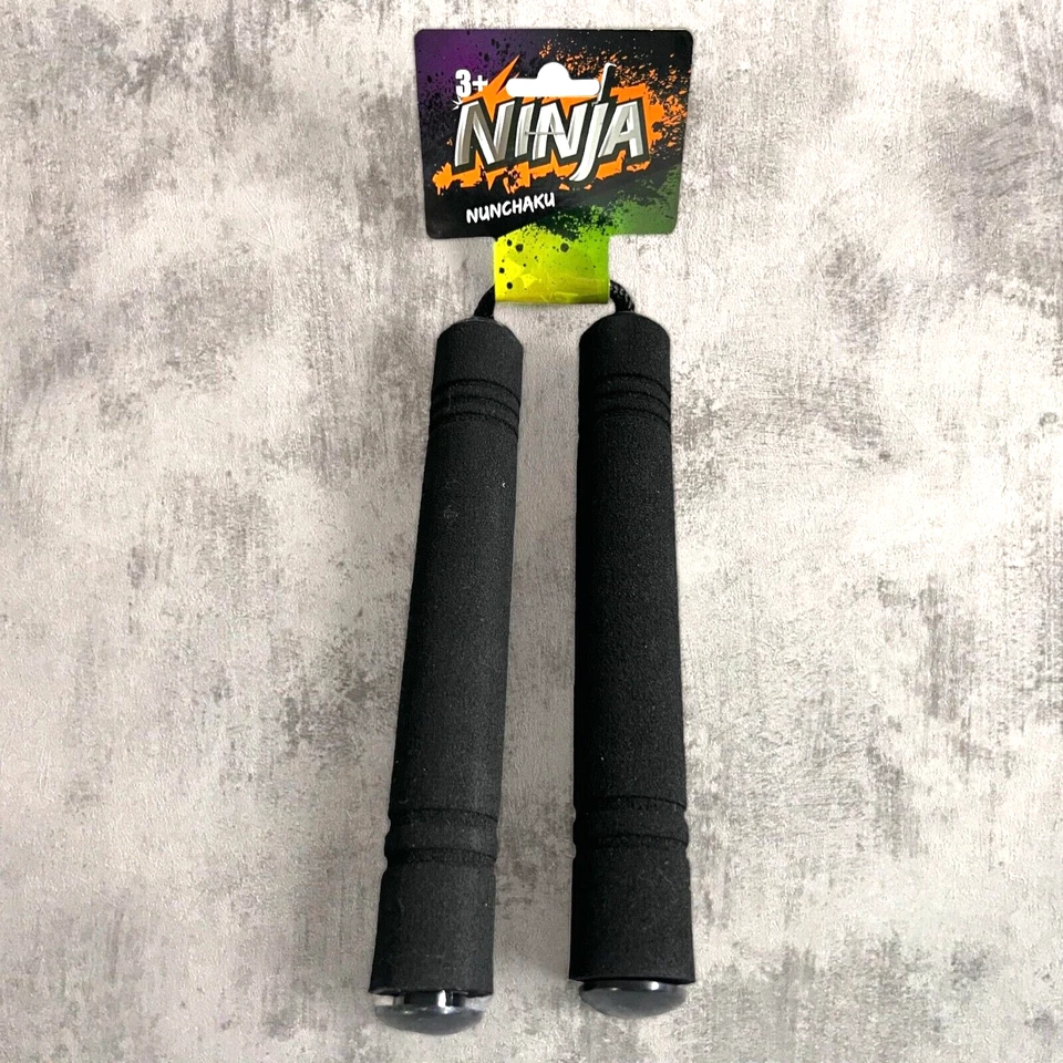 Kids Ninja Nunchaku Safety Foam Toy Dress Up Costume Accessory BLACK - Image 1 of 4