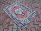 Small Pink Rug For Bathroom 4.1 x 3 Ft Rug For Bedroom, Valentine's Day Gift t96
