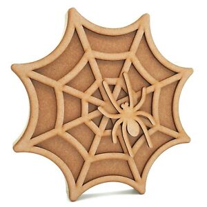 Freestanding Halloween Spider Web scary shape MDF wooden craft blank decoration